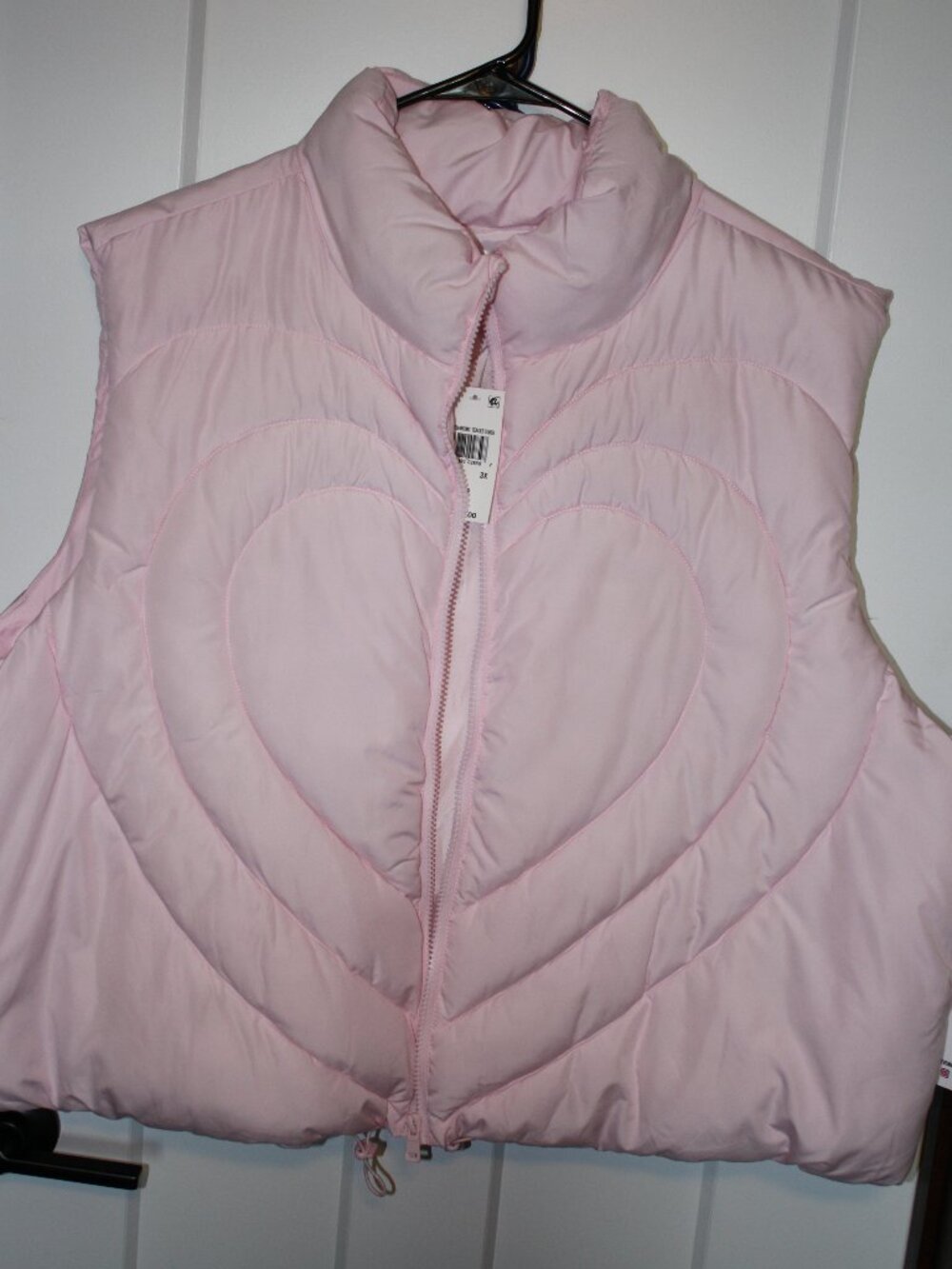 Madden Girl, Pink Puffer Vest, Size 3X, NWT